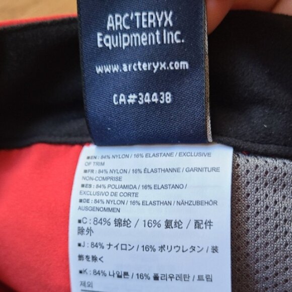 ARC'TERYX men's GAMMA LT STRETCH SHELL WATER RESISTANT PANTS CINCH HEMS sz L - Picture 8 of 9